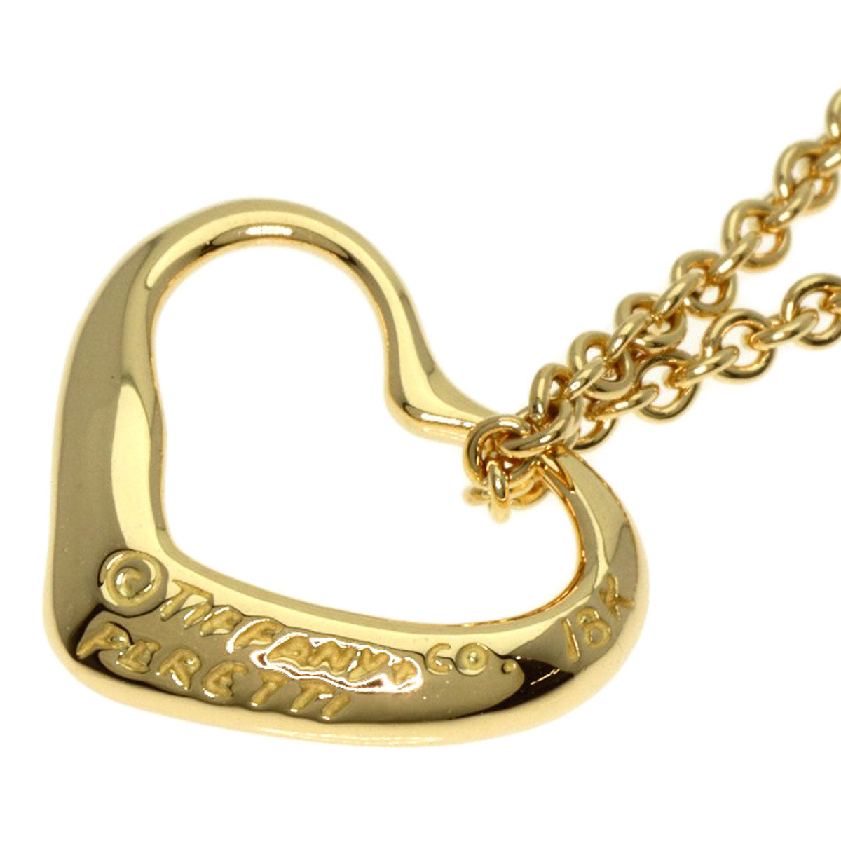 Tiffany&Co. Necklace 18K Yellow Gold Gold Open Heart