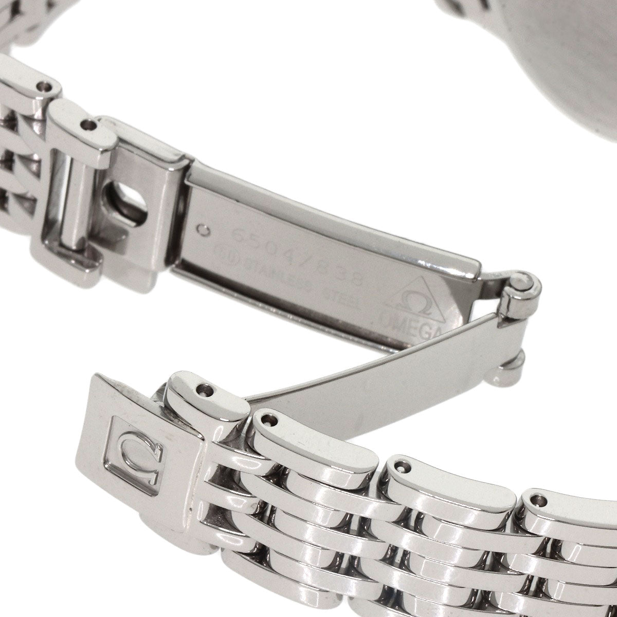 Omega Watches Quartz 4570.72 Stainless Steel Silver De Ville Prestige White Shell Dial