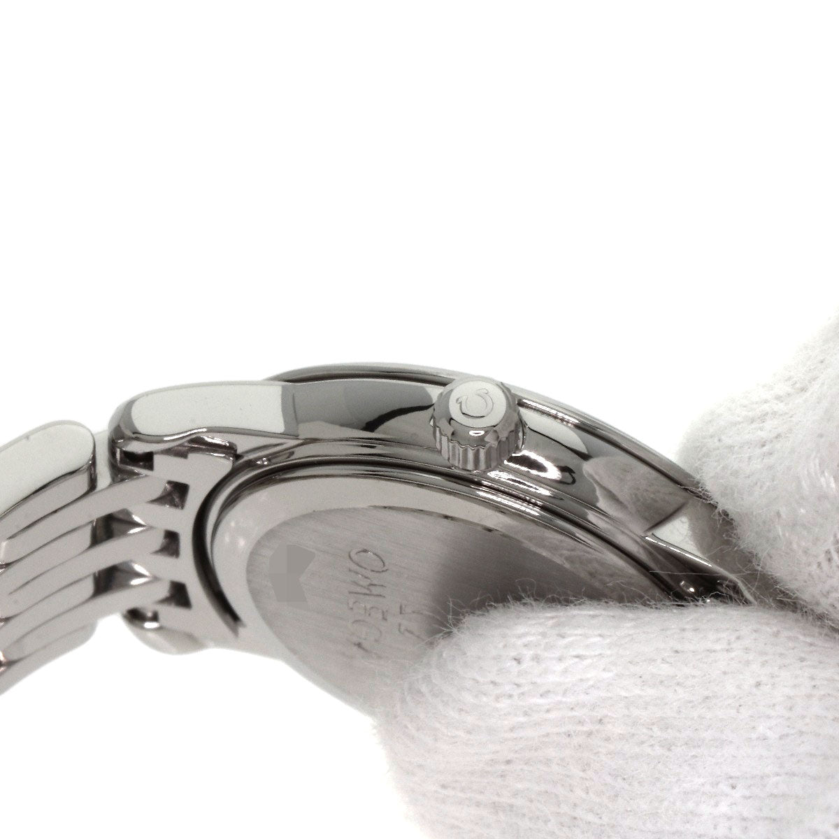 Omega Watches Quartz 4570.72 Stainless Steel Silver De Ville Prestige White Shell Dial