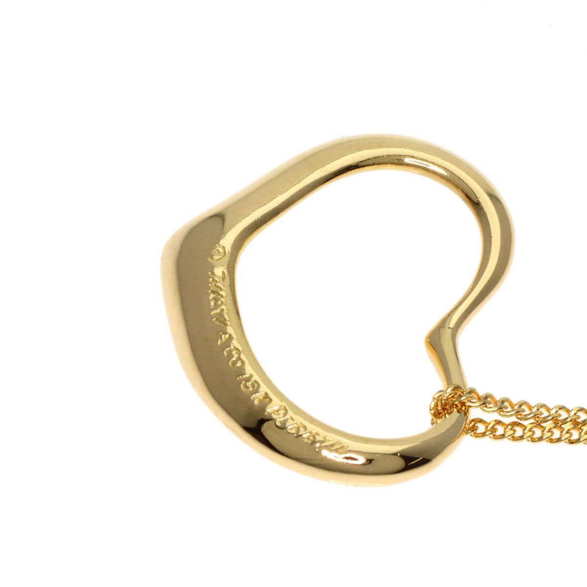 Tiffany&Co. Necklace 18K Yellow Gold Gold Open Heart