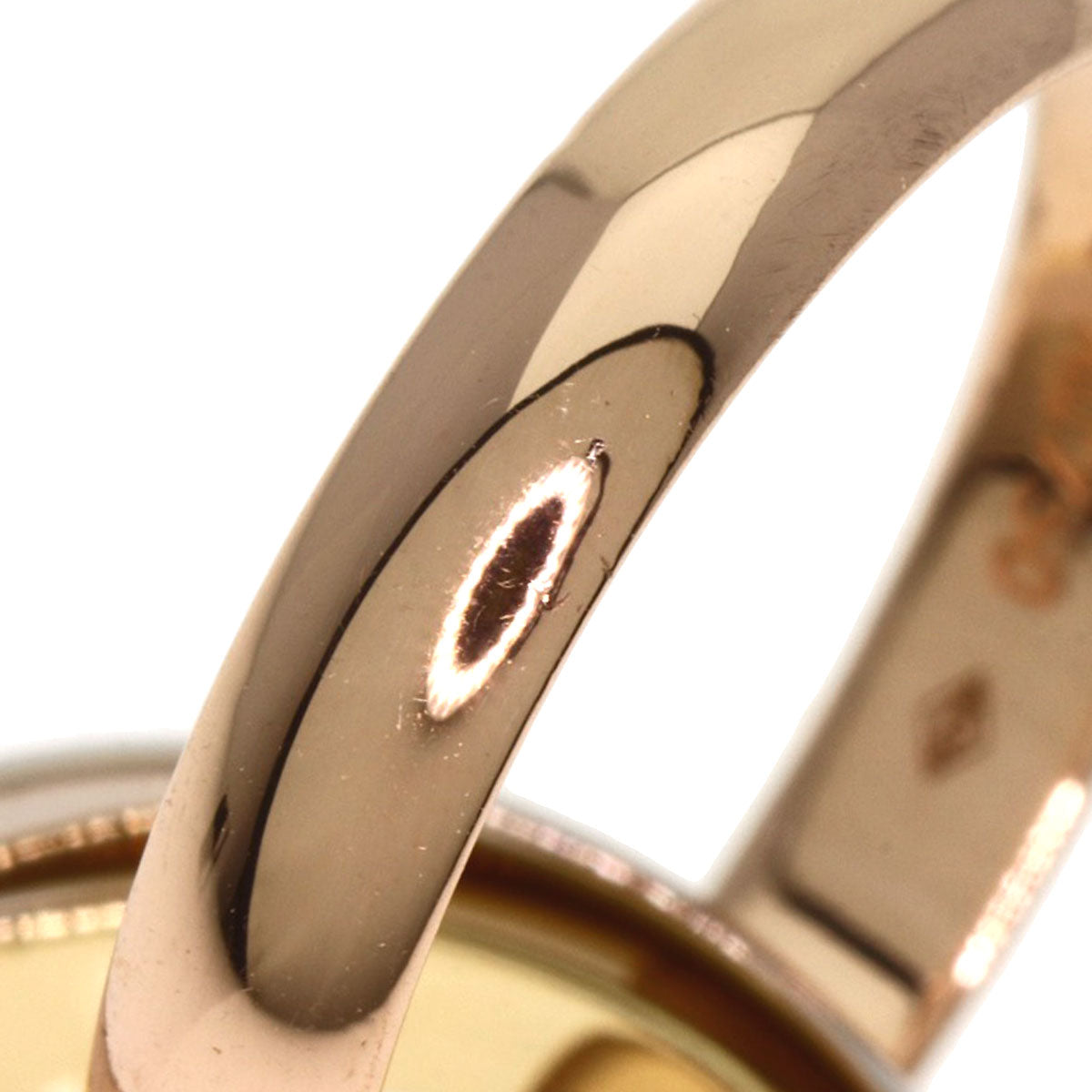 Cartier Ring 18K Yellow Gold Gold Trinity Ring #50 Current