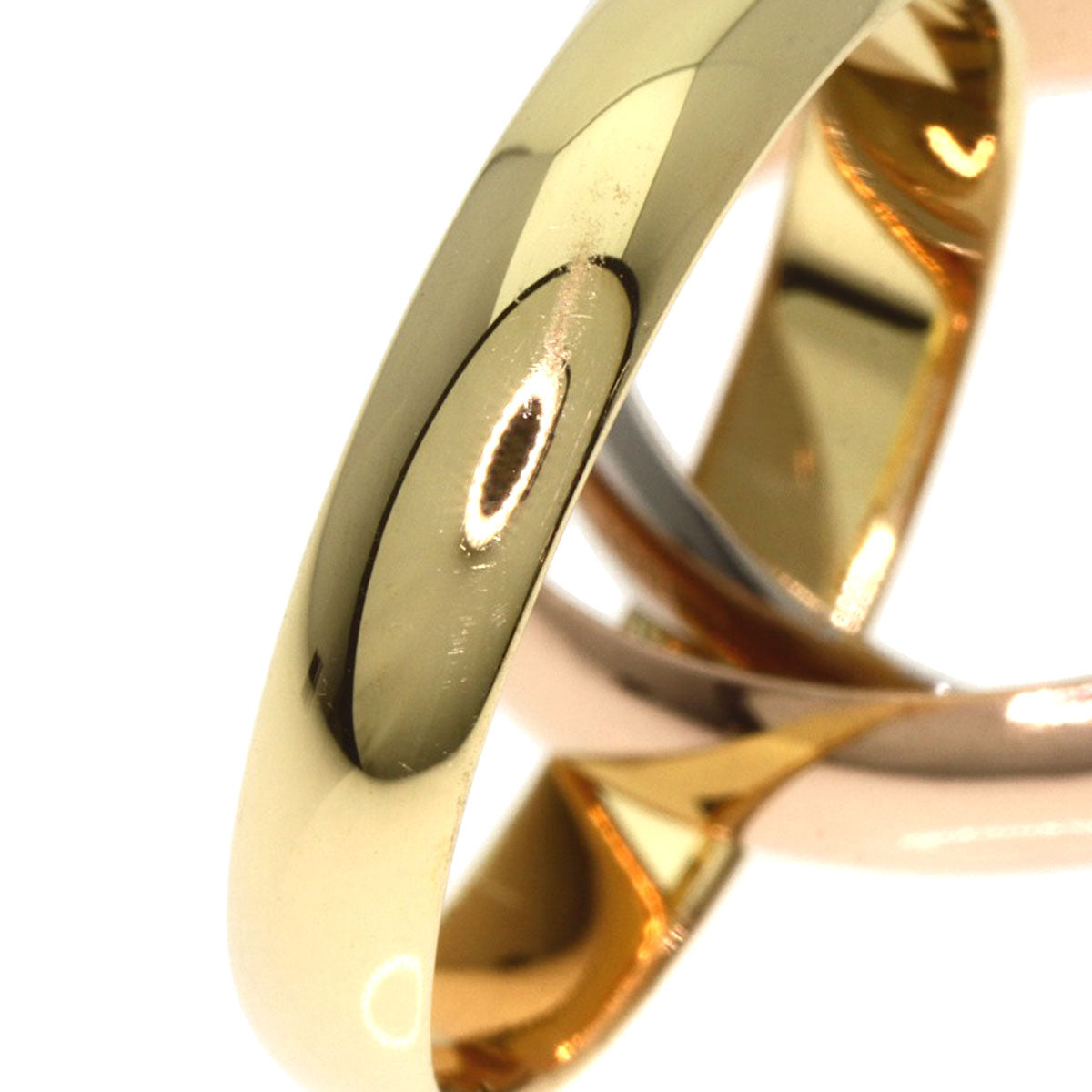 Cartier Ring 18K Yellow Gold Gold Trinity Ring #50 Current