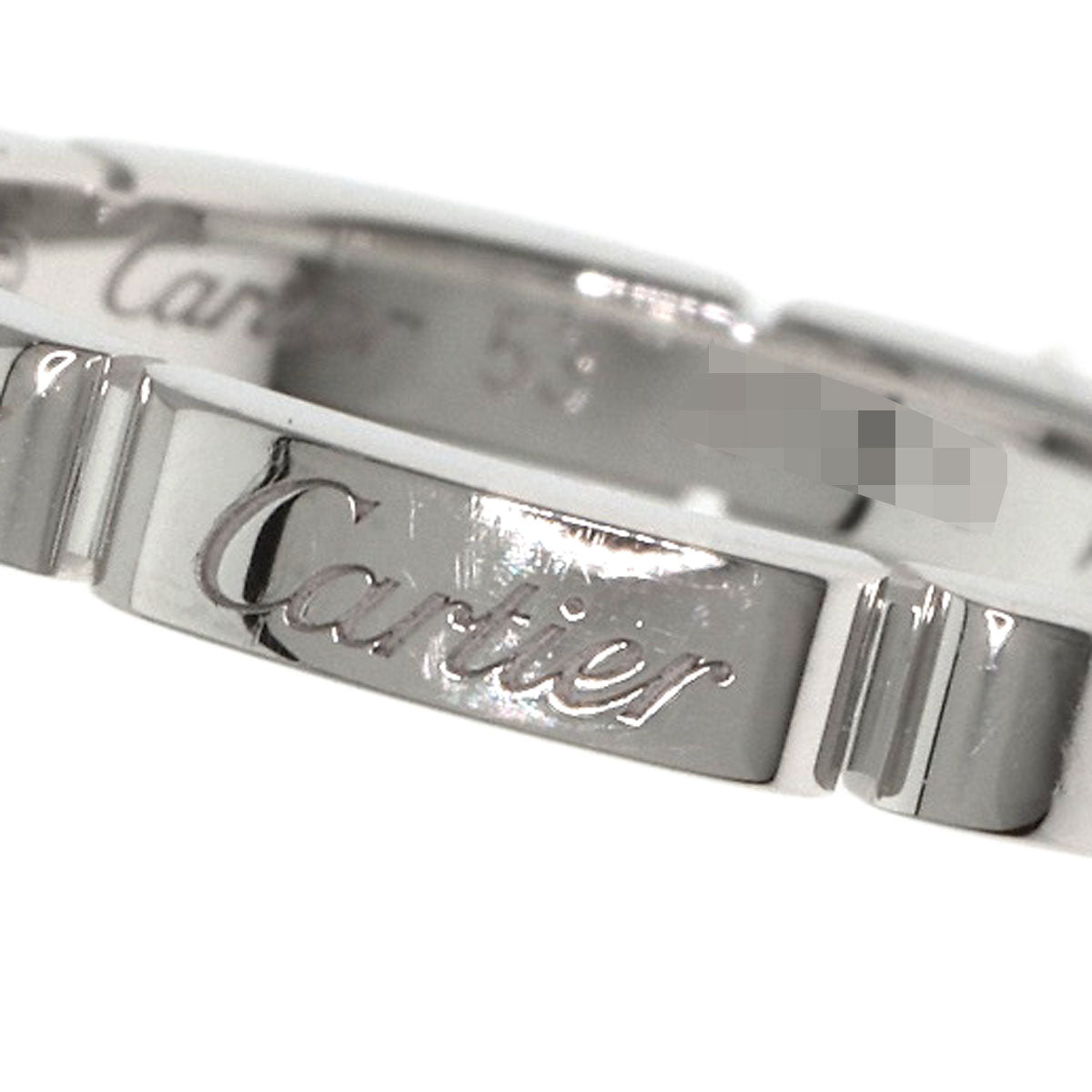 Cartier Ring K18Wg Silver Mayon Panthere #53