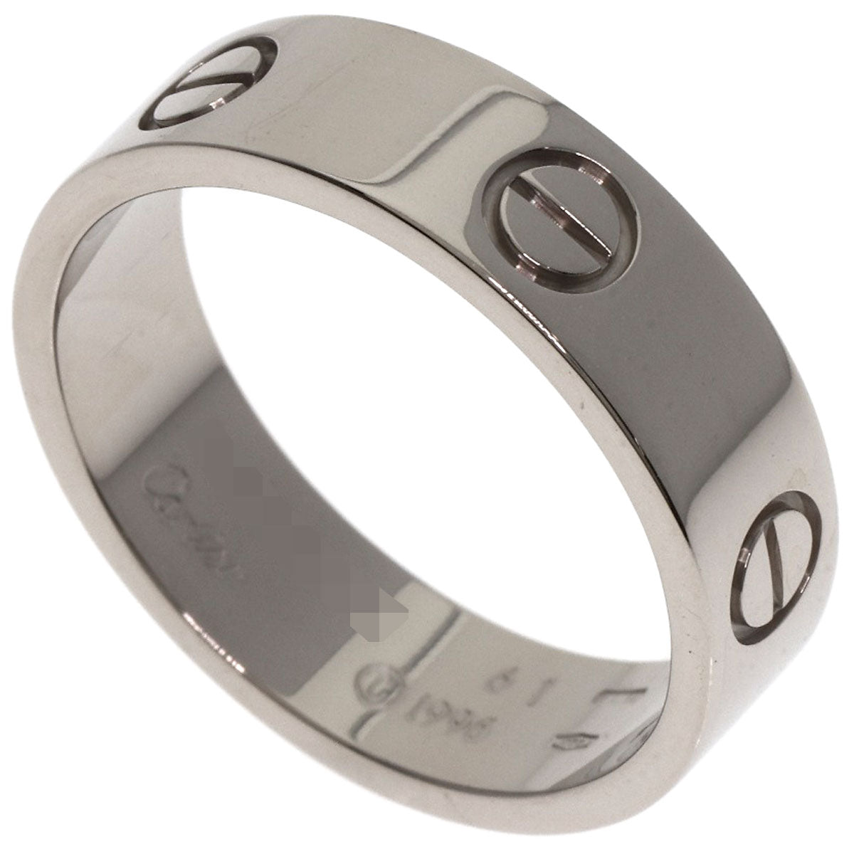 Cartier Ring K18Wg Silver Love Ring #61