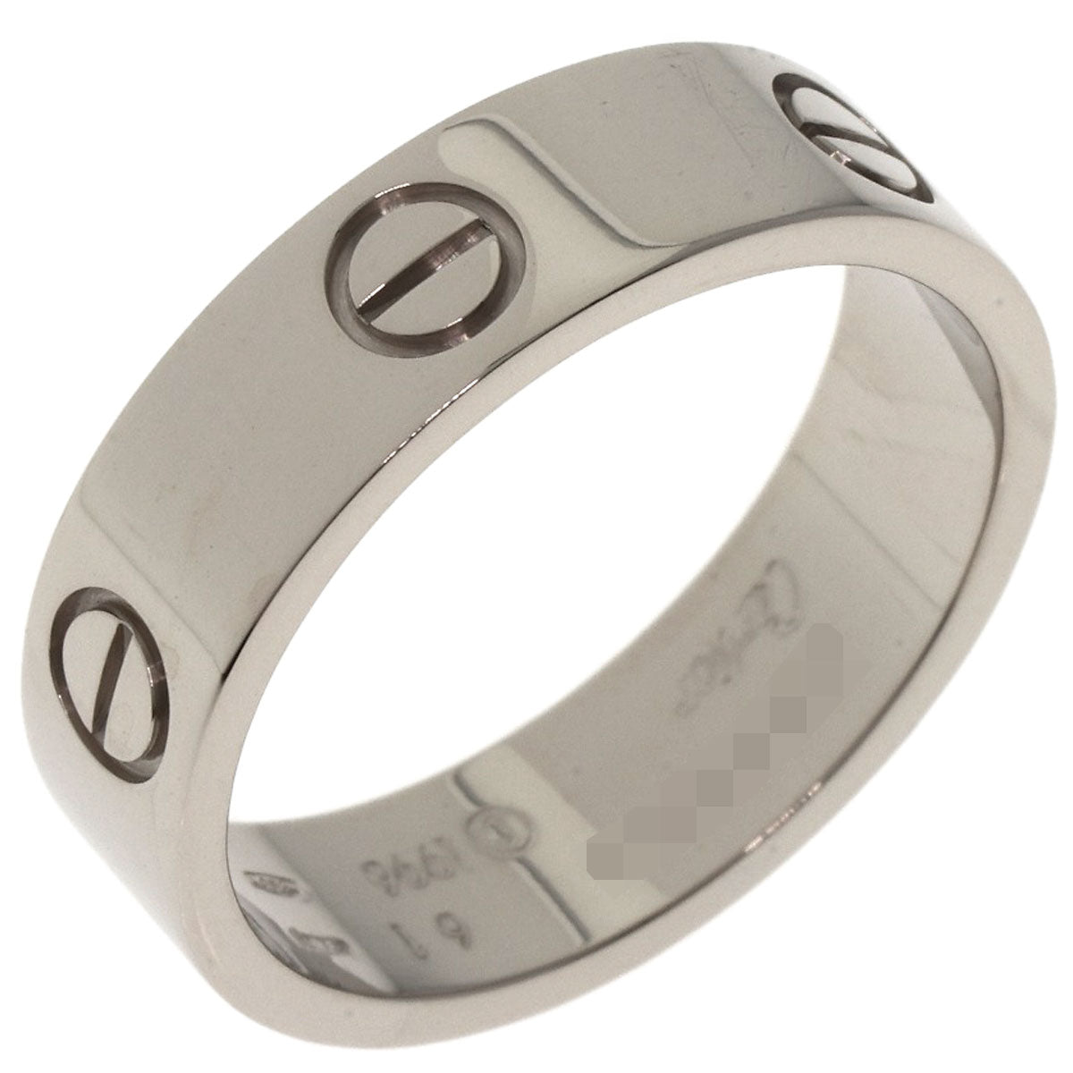 Cartier Ring K18Wg Silver Love Ring #61
