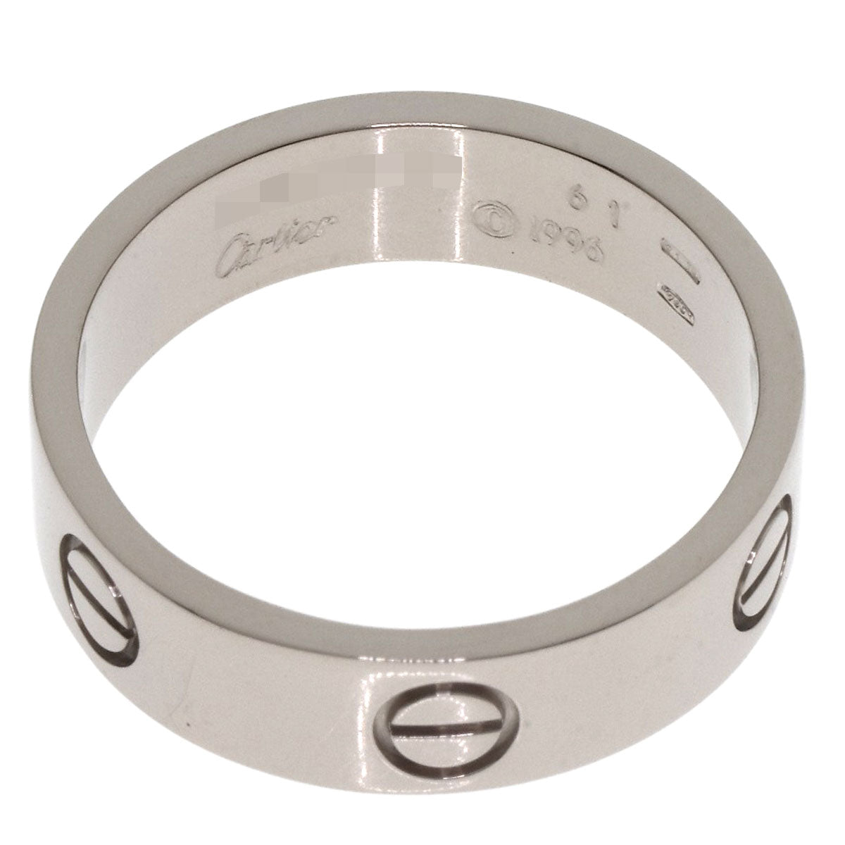 Cartier Ring K18Wg Silver Love Ring #61