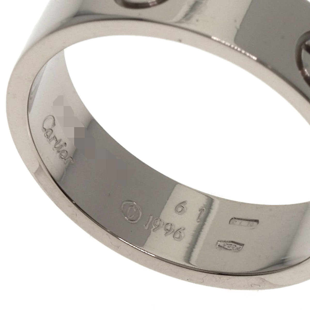 Cartier Ring K18Wg Silver Love Ring #61