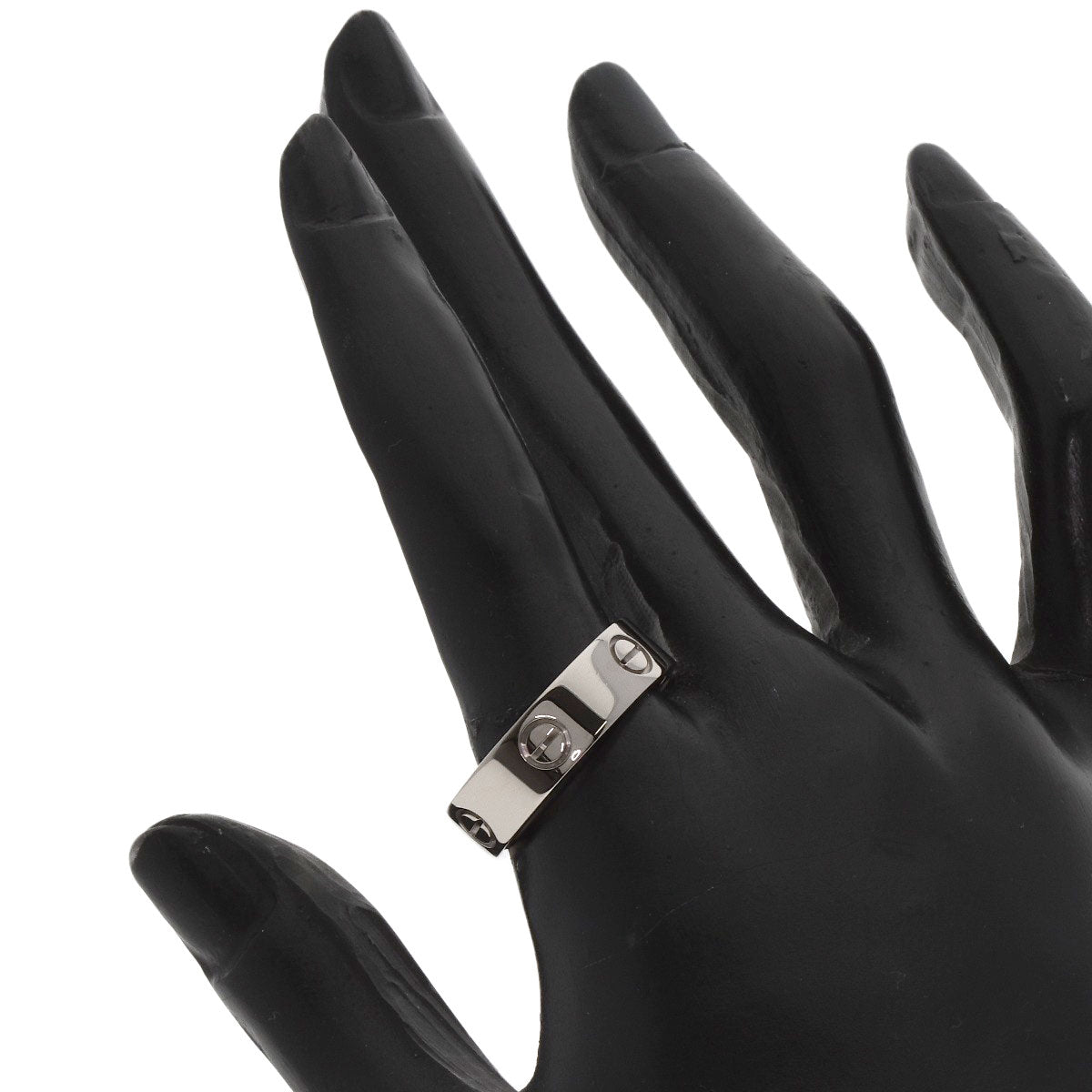 Cartier Ring K18Wg Silver Love Ring #61