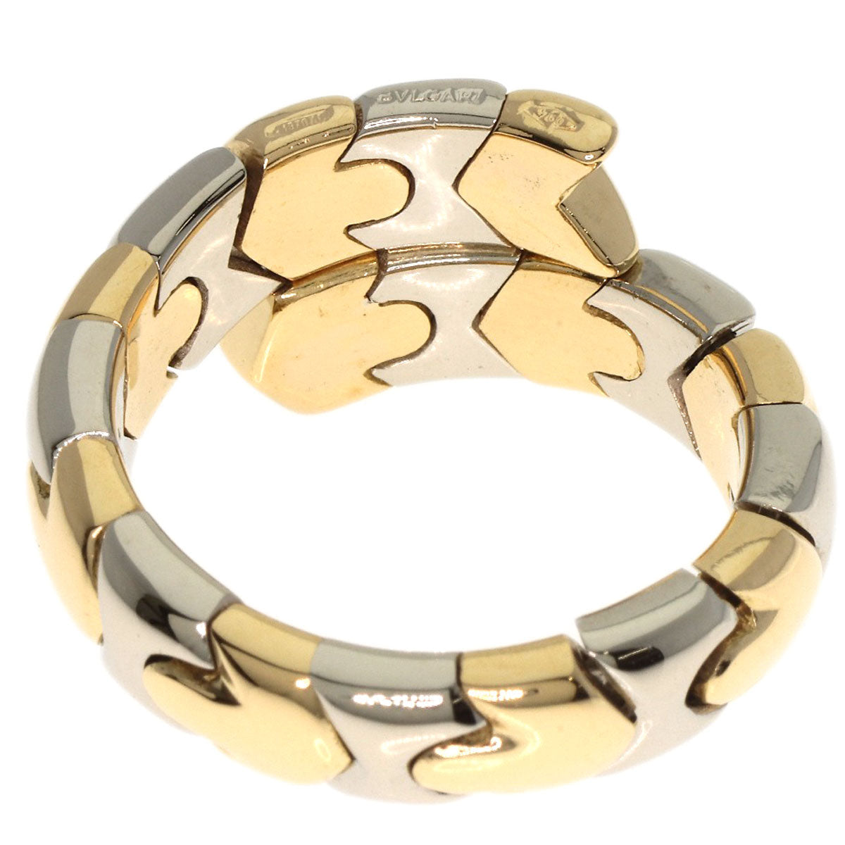 Bvlgari Ring 18K Yellow Gold Silver Al Beare