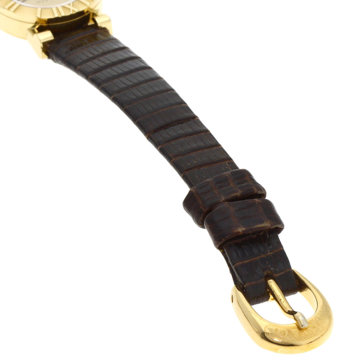 Tiffany&Co. Watches Quartz D286.753 K18Yg, Leather Gold Atlas Gold Dial Women