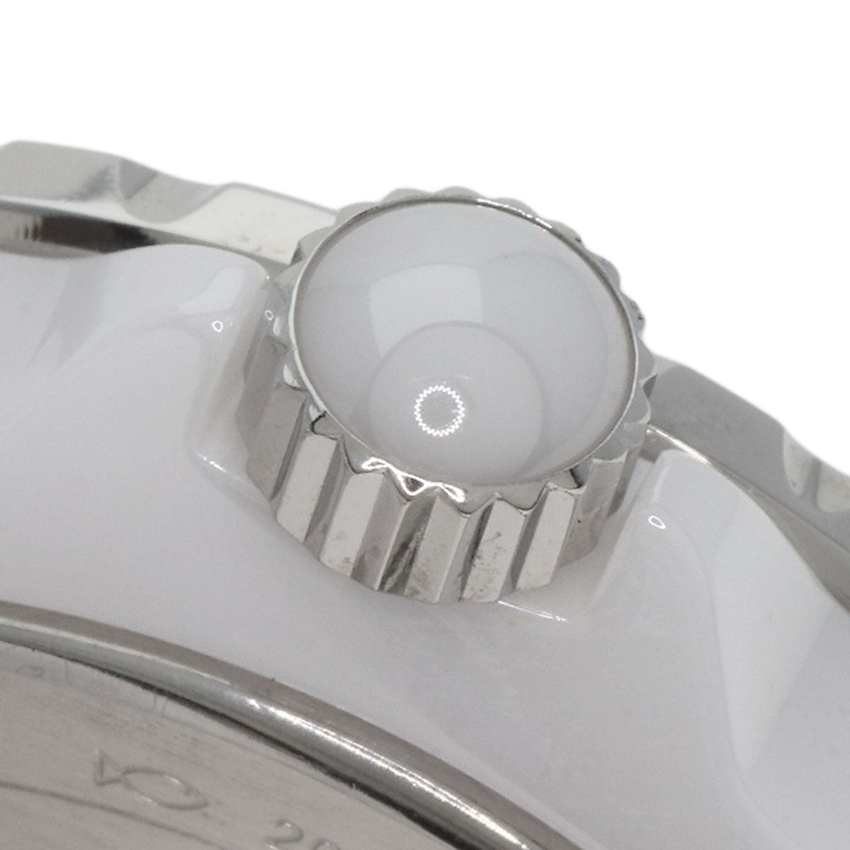 Chanel Watches Mechanical Automatic H3214 Ceramic, Ceramic Silver J12 1.5" 8P Diamond White Shell