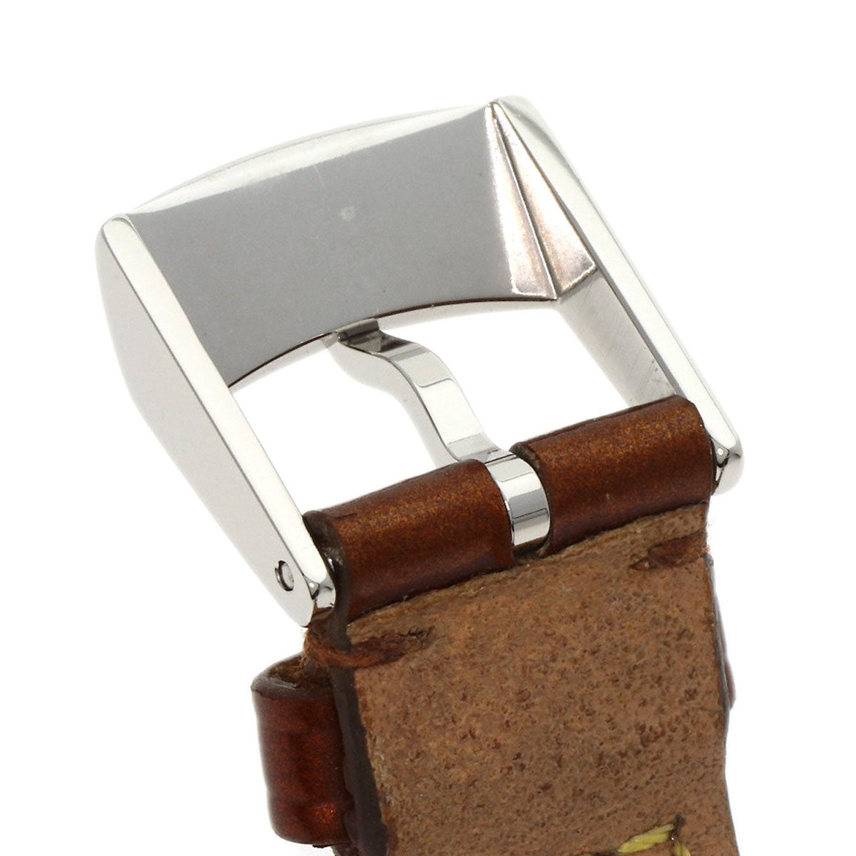 Louis Vuitton Watches Quartz Q1211 Stainless Steel, Leather Silver Tambour Brown Dial Women