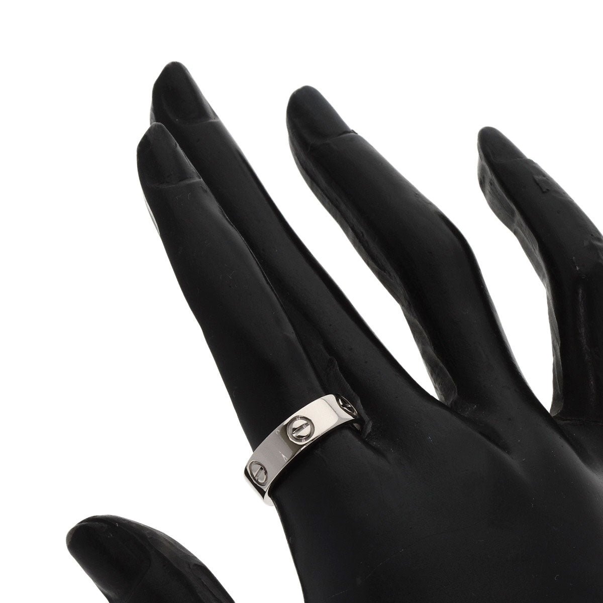 Cartier Ring K18Wg Silver Love Ring #53