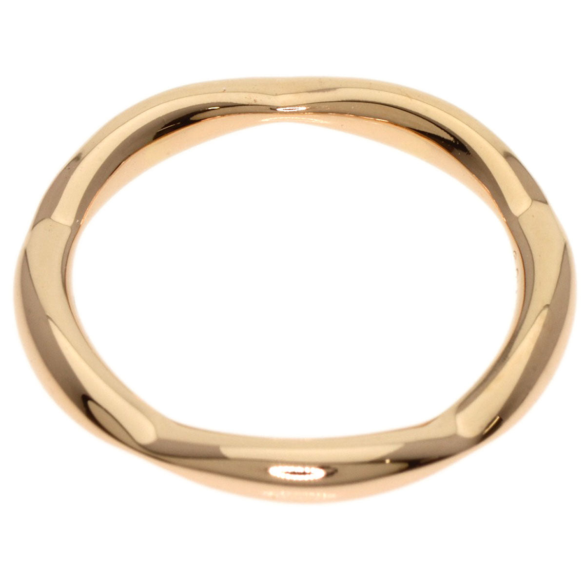 Chanel Ring 18K Pink Gold Gold Camellia Half Eternity Diamond #46