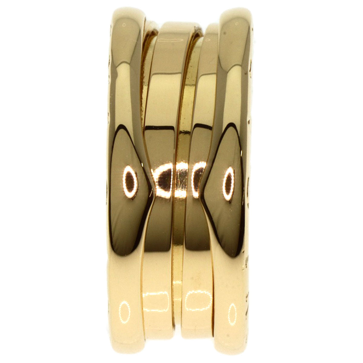 Bvlgari Ring 18K Yellow Gold Gold B-Zero1 B-Zero One 2 Band #49 Women