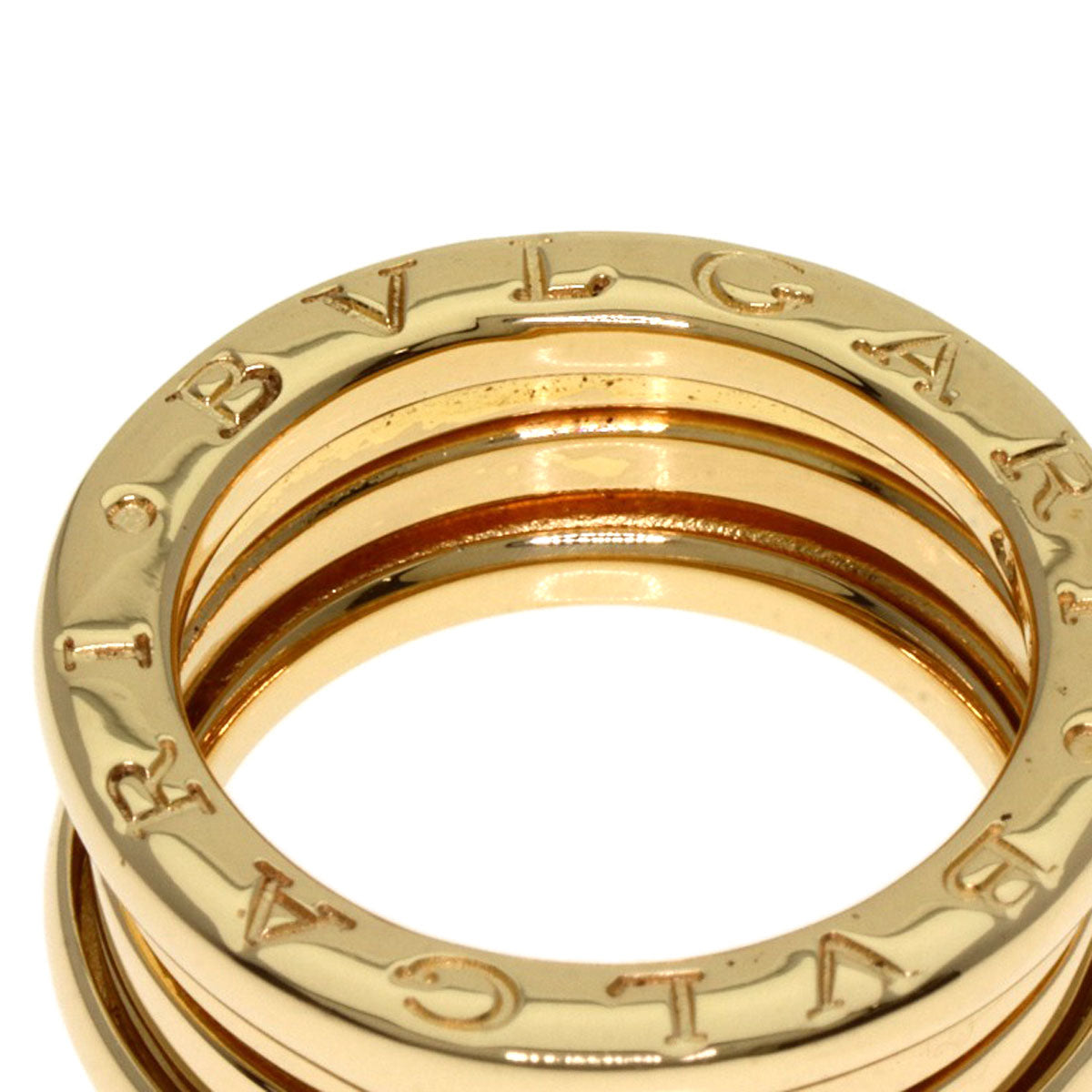 Bvlgari Ring 18K Yellow Gold Gold B-Zero1 B-Zero One 2 Band #49 Women