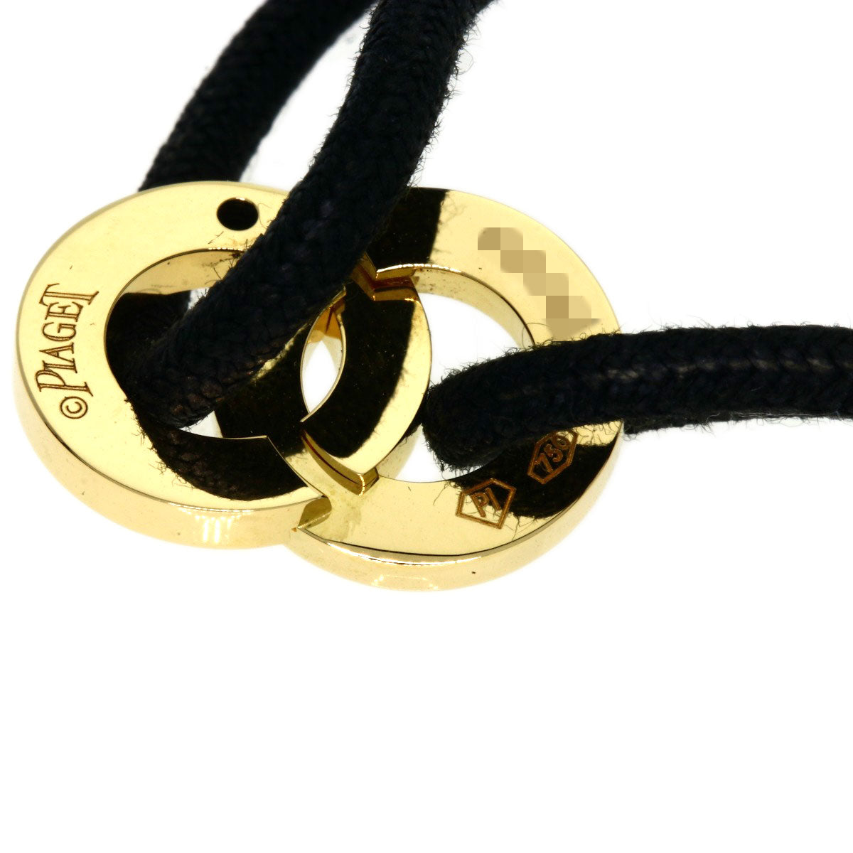 Piaget Bracelet 18K Yellow Gold Gold Possession 1P Diamond Cotton Cord
