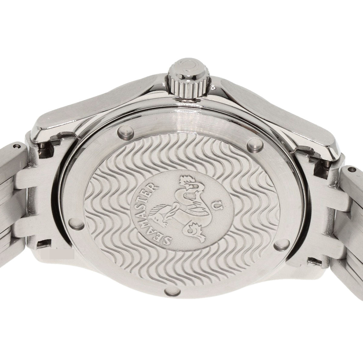 Omega Watches Quartz 2511.50 Stainless Steel , Stainless Steel Silver Seamaster 120M Black Dial Mens