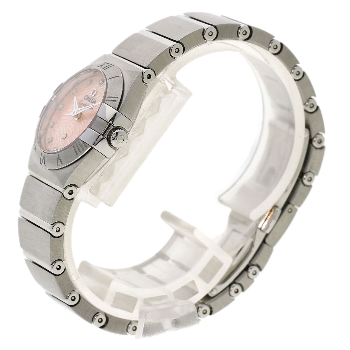 Omega Watches Quartz 123.10.24.60.57.002 Stainless Steel , Stainless Steel Silver Constellation