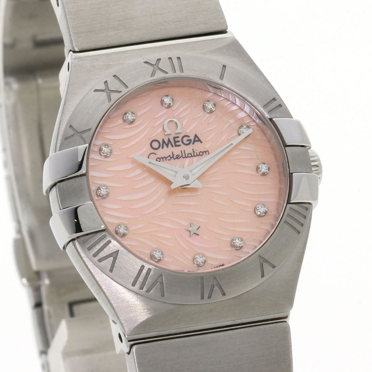 Omega Watches Quartz 123.10.24.60.57.002 Stainless Steel , Stainless Steel Silver Constellation