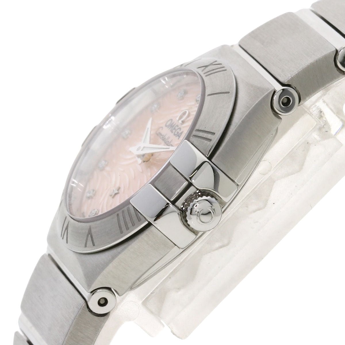 Omega Watches Quartz 123.10.24.60.57.002 Stainless Steel , Stainless Steel Silver Constellation