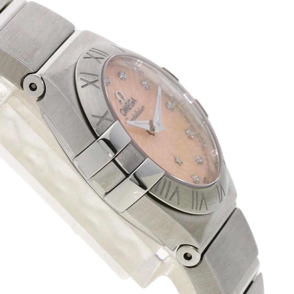 Omega Watches Quartz 123.10.24.60.57.002 Stainless Steel , Stainless Steel Silver Constellation