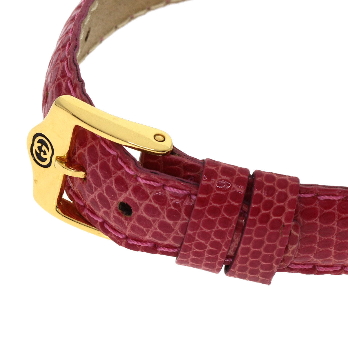 Gucci Watches Quartz 6300L Gold Plated, Leather Gold Logo White Dial Women