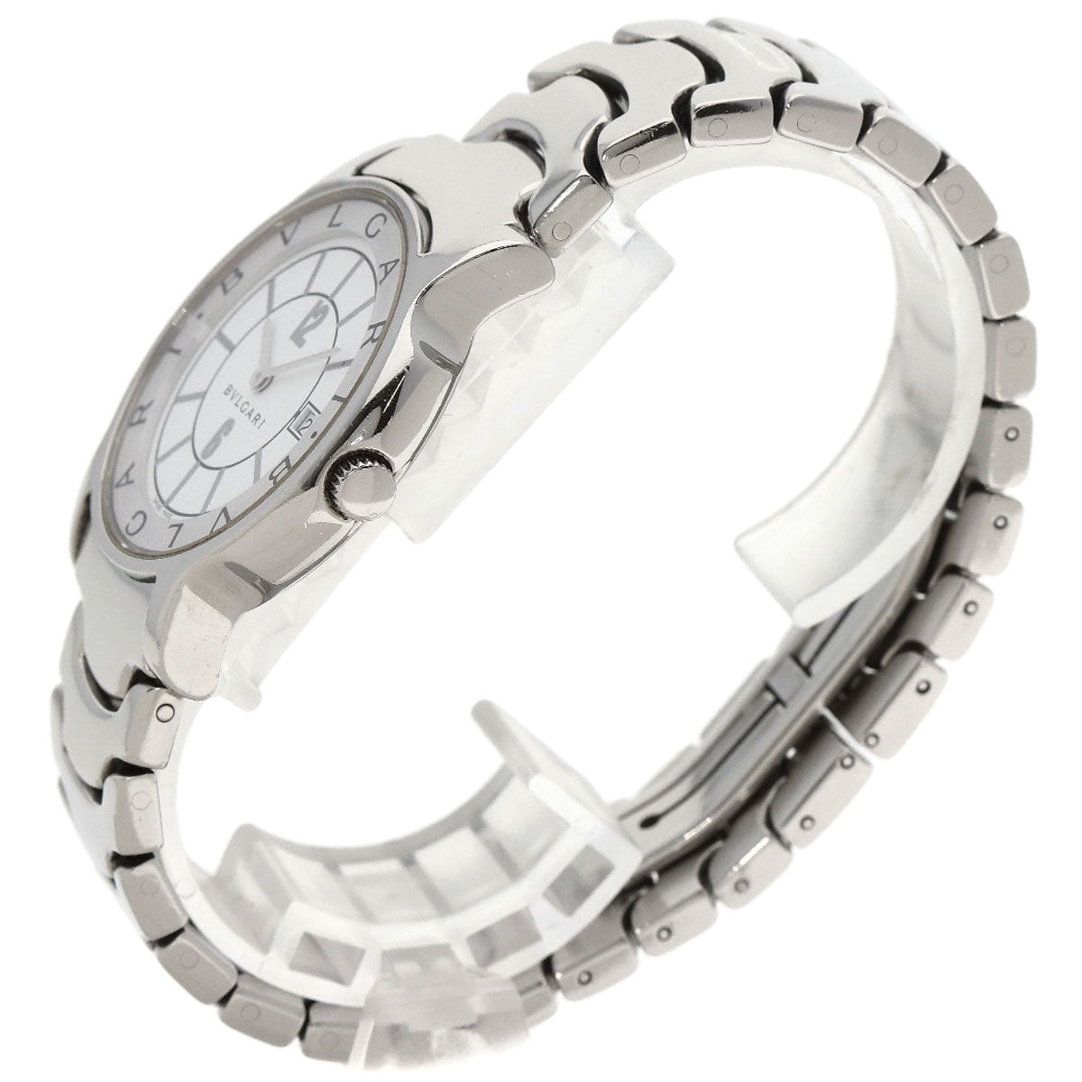 Bvlgari Watches Quartz St35Ss Stainless Steel , Stainless Steel Silver Solo Tempo White Dial Mens