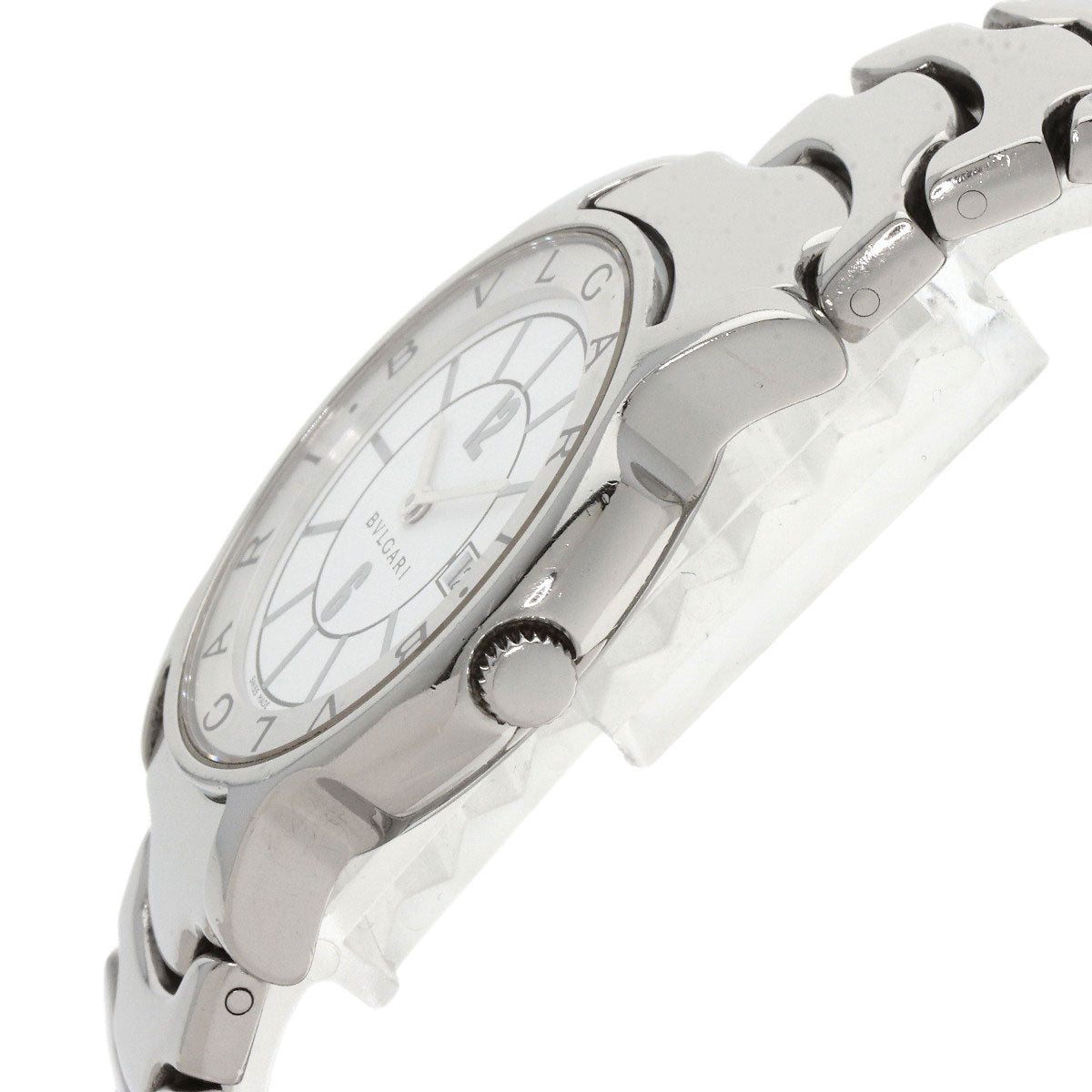 Bvlgari Watches Quartz St35Ss Stainless Steel , Stainless Steel Silver Solo Tempo White Dial Mens