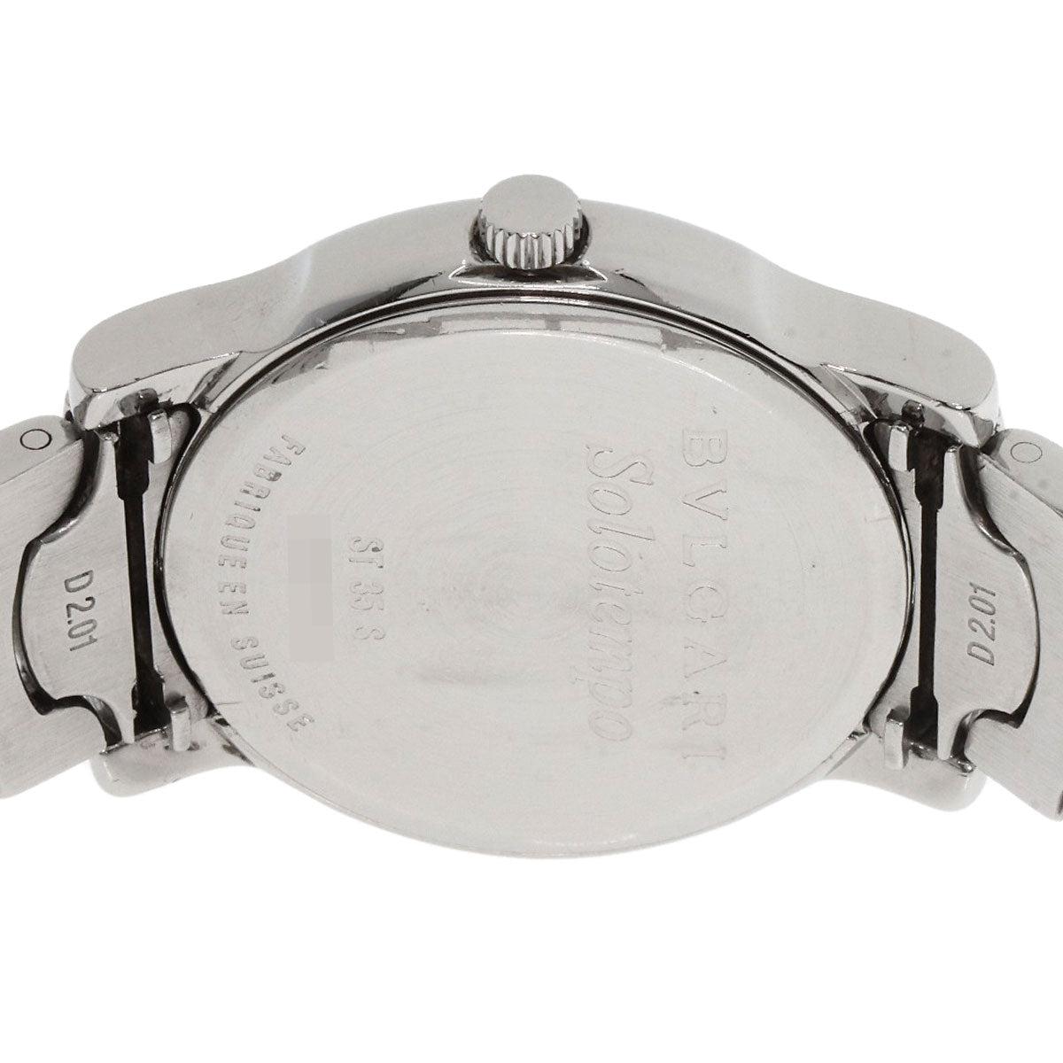 Bvlgari Watches Quartz St35Ss Stainless Steel , Stainless Steel Silver Solo Tempo White Dial Mens