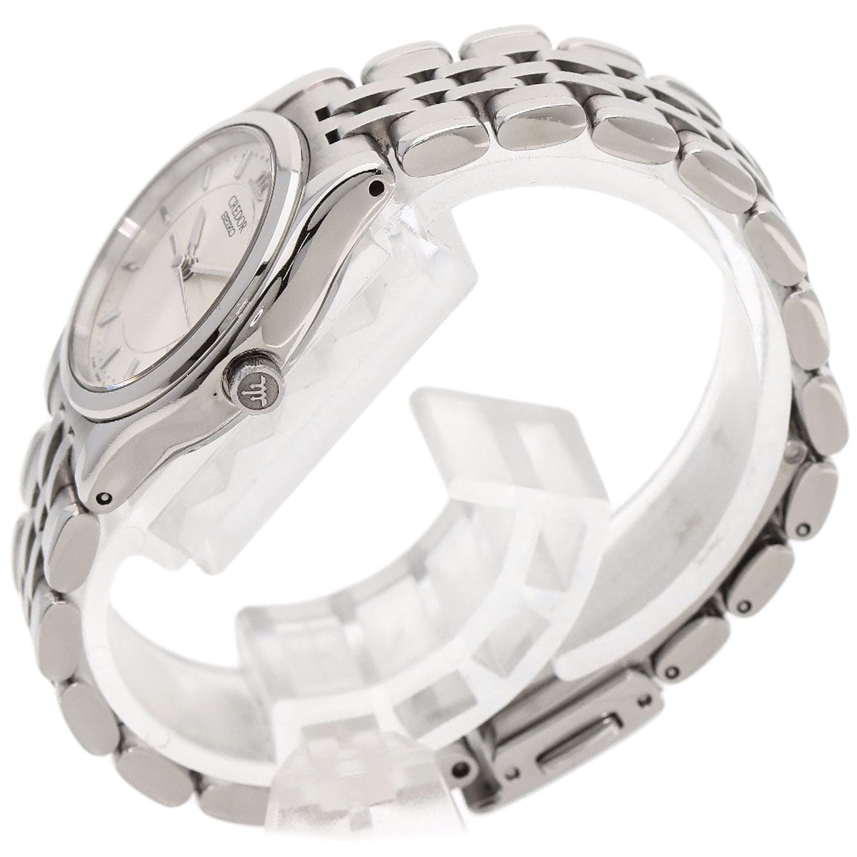 Seiko Watches Quartz 4J85-0A20 Stainless Steel , Stainless Steel Silver Credor Silver Dial Women
