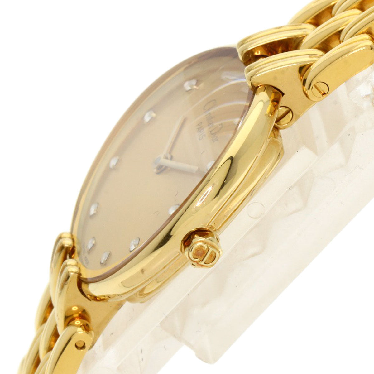Christian Dior Watches Quartz D44-155 Gold Plated Gold Bakira Gold Dial