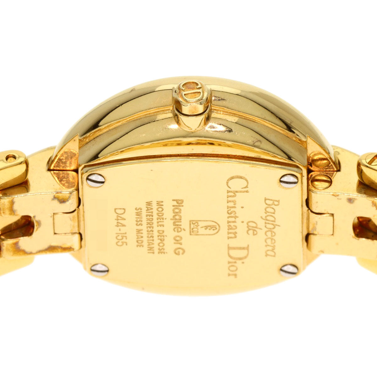 Christian Dior Watches Quartz D44-155 Gold Plated Gold Bakira Gold Dial