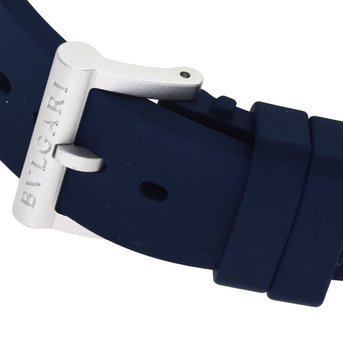 Bvlgari Watches Mechanical Automatic Bb40Atgmt Aluminum, Rubber Blue Aluminum Gmt Blue Dial Mens
