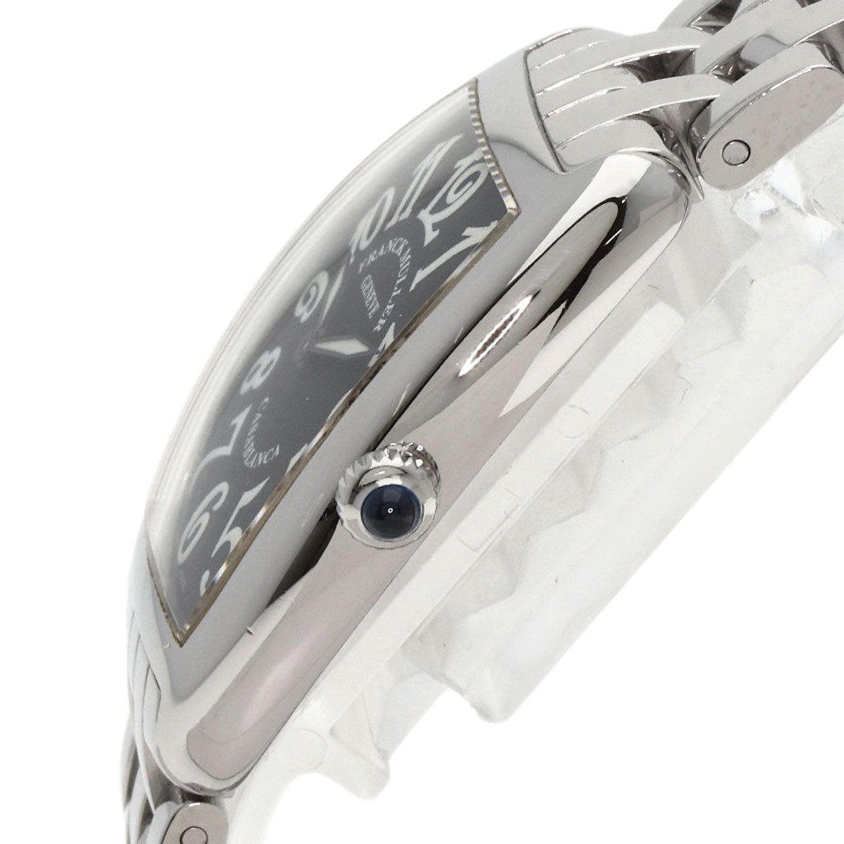 Franck Muller Watches Quartz 1752Qz Stainless Steel , Stainless Steel Silver Tonookabex Black Dial