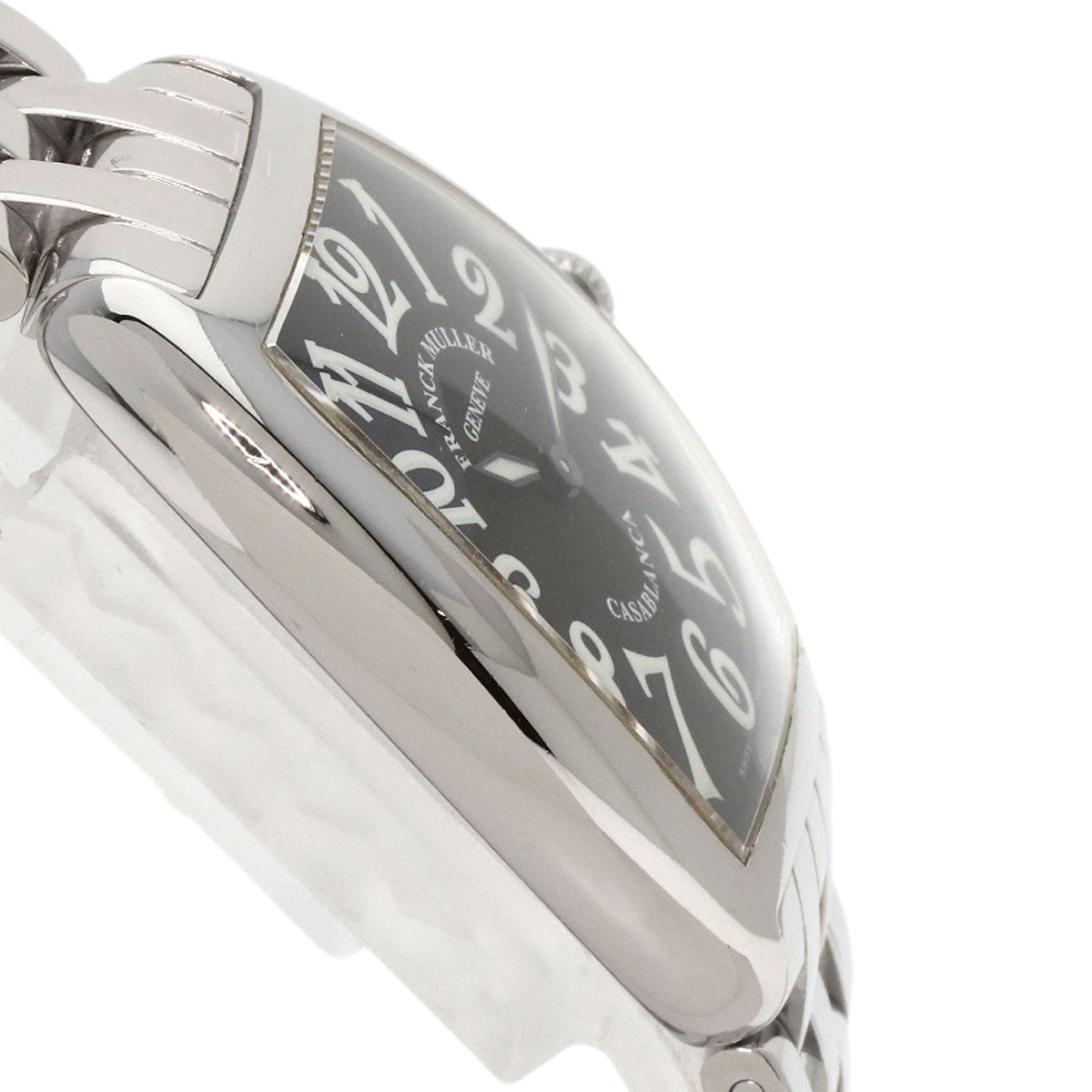 Franck Muller Watches Quartz 1752Qz Stainless Steel , Stainless Steel Silver Tonookabex Black Dial