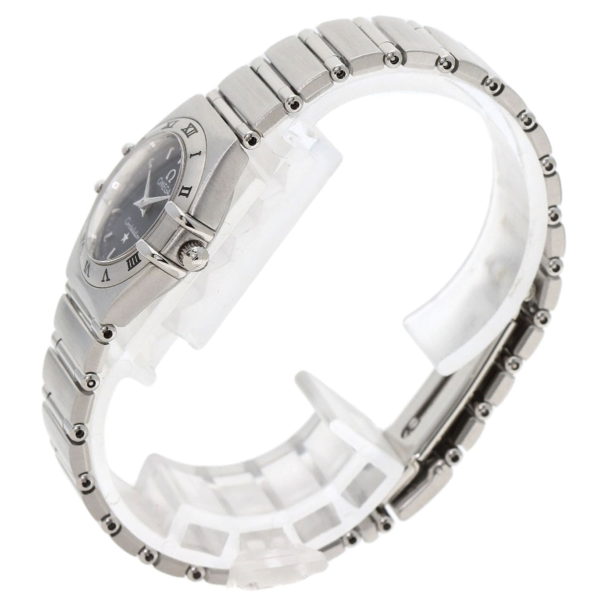 Omega Watches Quartz 1562.40 Stainless Steel , Stainless Steel Silver Constellation Mini Navy Dial