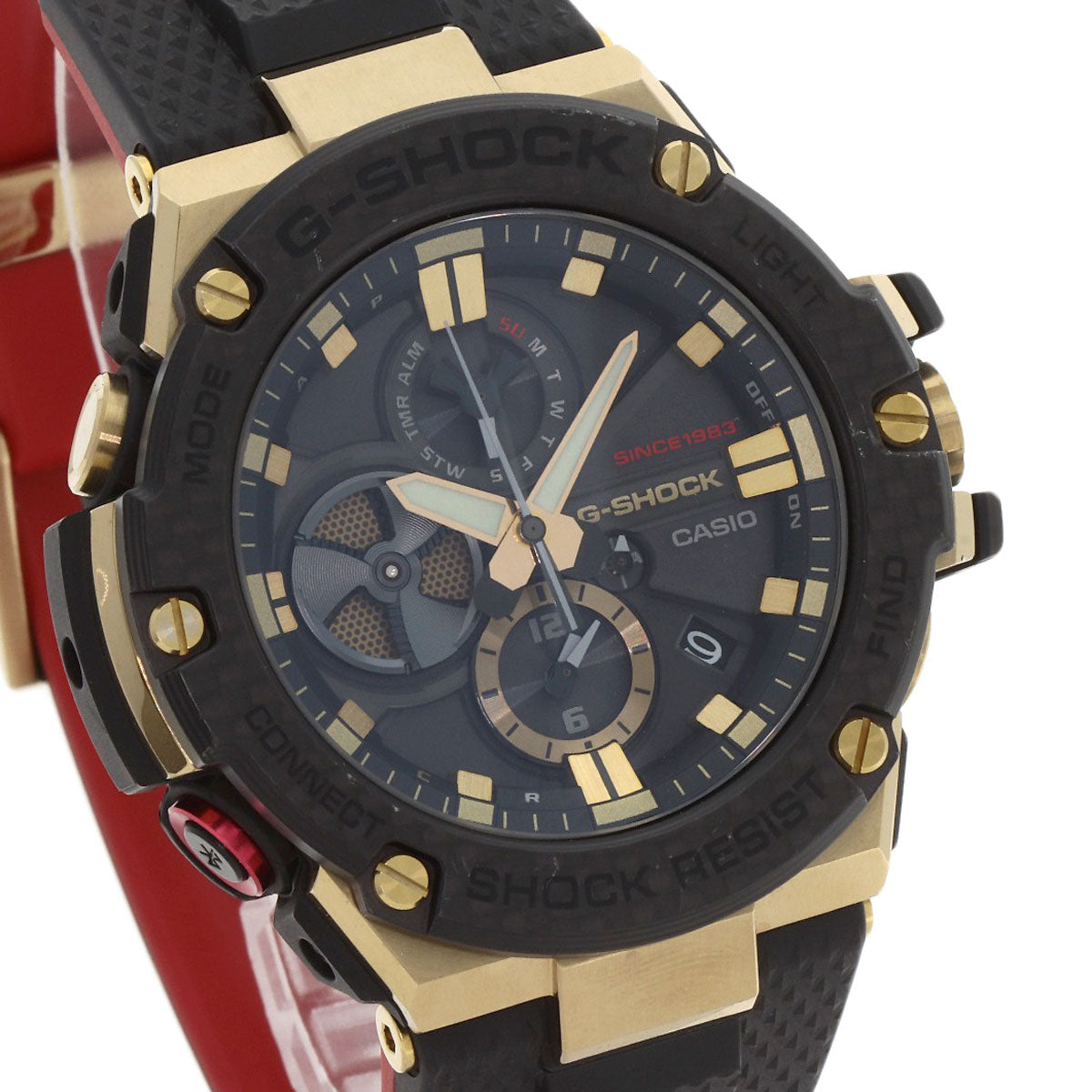 Casio Watches Tough Solar Powered Gst-B100Tfb-1Ajr Stainless Steel, Resin Gold Gold Tornado Tough