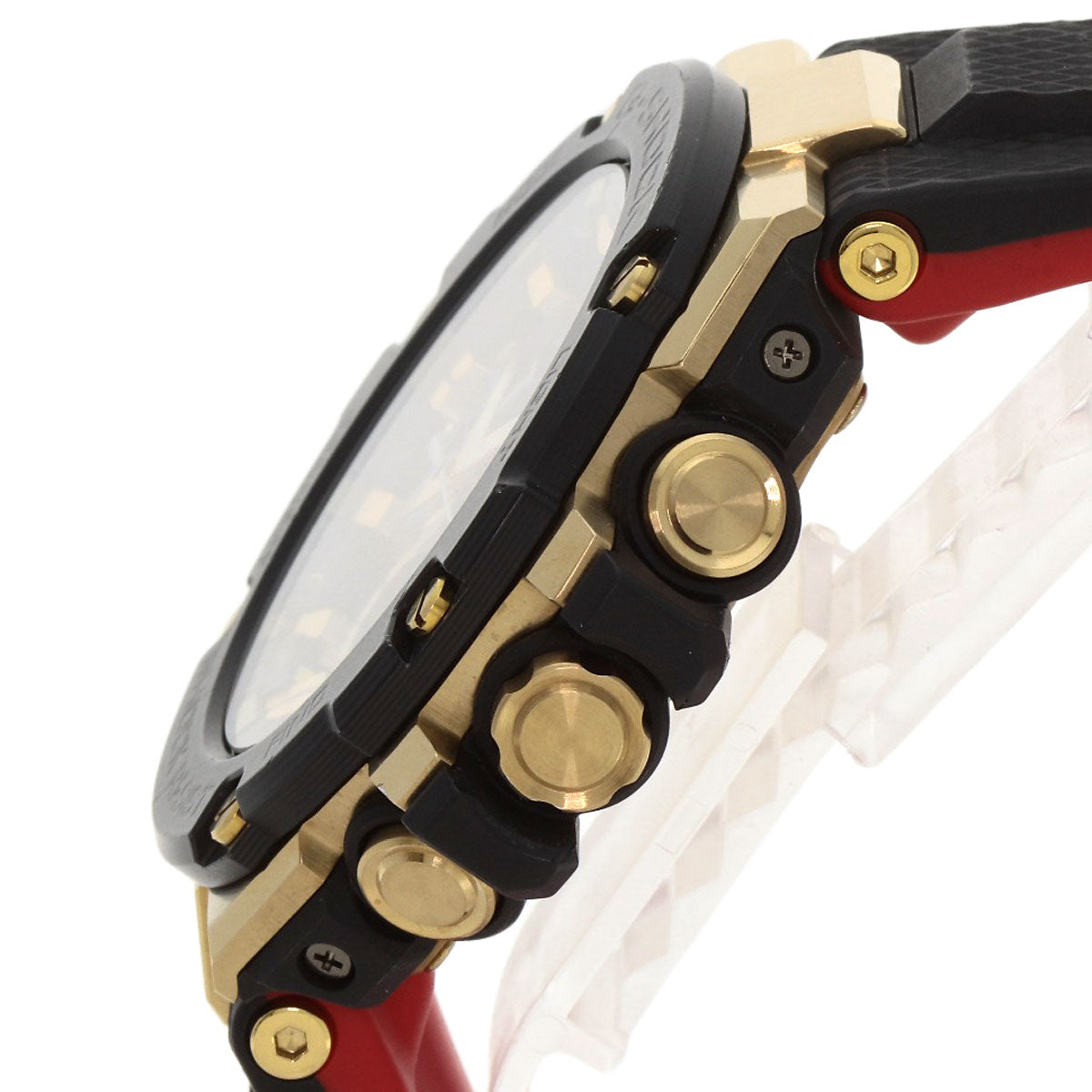 Casio Watches Tough Solar Powered Gst-B100Tfb-1Ajr Stainless Steel, Resin Gold Gold Tornado Tough