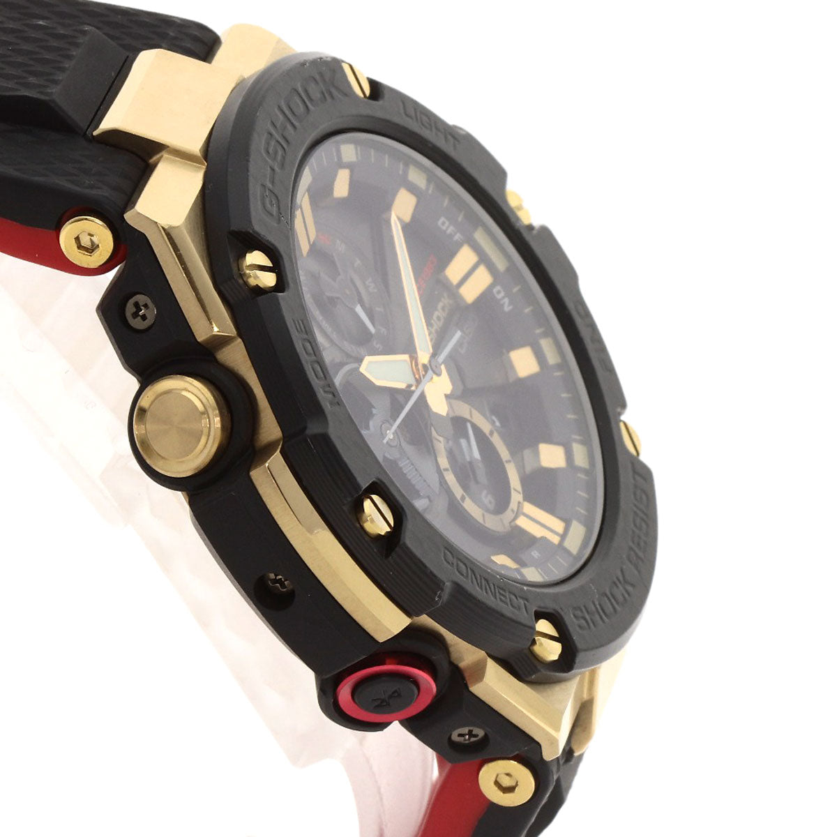 Casio Watches Tough Solar Powered Gst-B100Tfb-1Ajr Stainless Steel, Resin Gold Gold Tornado Tough