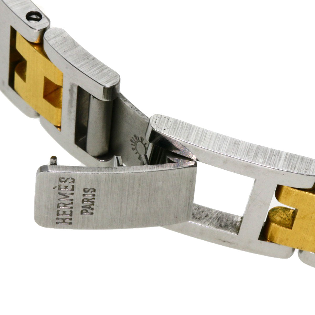 Hermes Watches Quartz Stainless Steel , Ssxgp Gold Windsor White Dial Women
