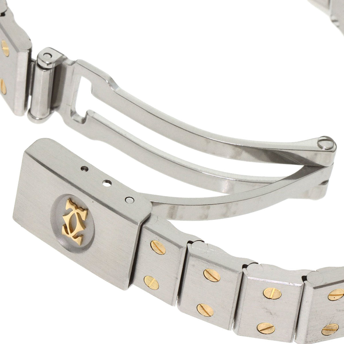 Cartier Watches Quartz W2001683 Stainless Steel Gold Santos Octagon Sm Ivory Dial