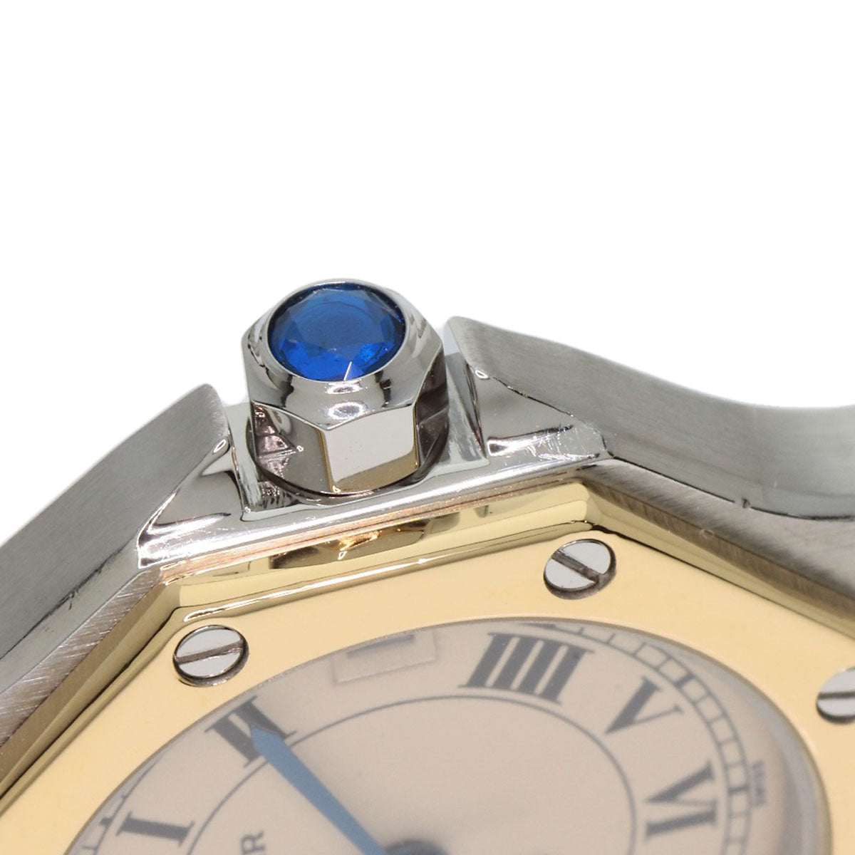 Cartier Watches Quartz W2001683 Stainless Steel Gold Santos Octagon Sm Ivory Dial