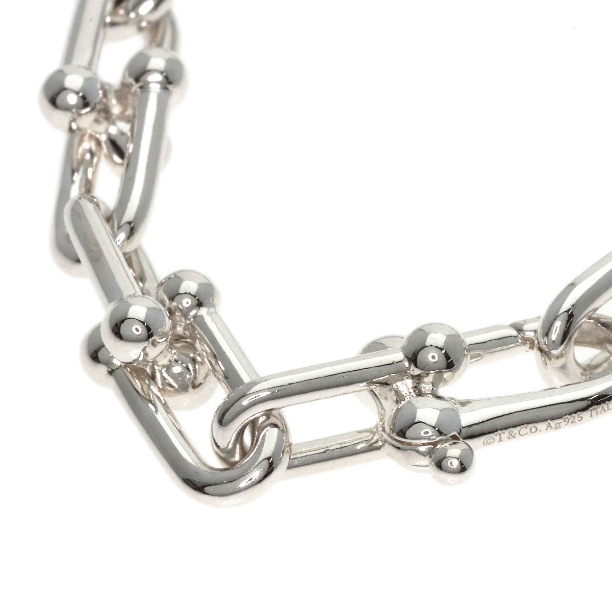 Tiffany&Co. Necklace Sv Silver Hardware Graduated Link