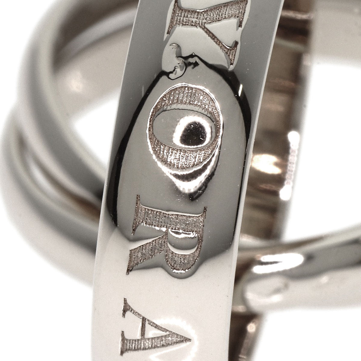 Cartier Ring K18Wg Silver Trinity 1998 Christmas Limited #52