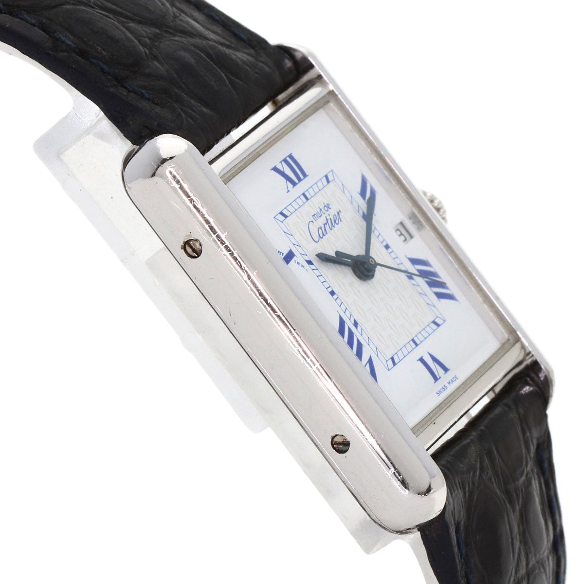 Cartier Watches Quartz W1014154 Sv Silver Must Tank Lm White Dial