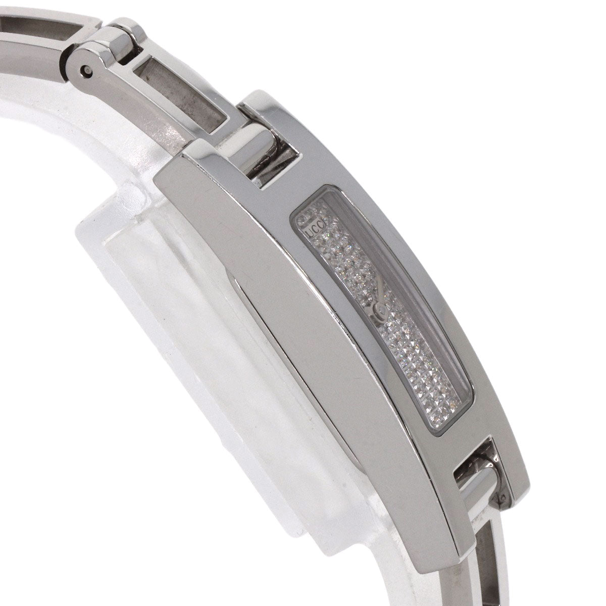 Gucci Watches Quartz 3900L Stainless Steel Silver Square Face Dial Diamond Diamond Dial