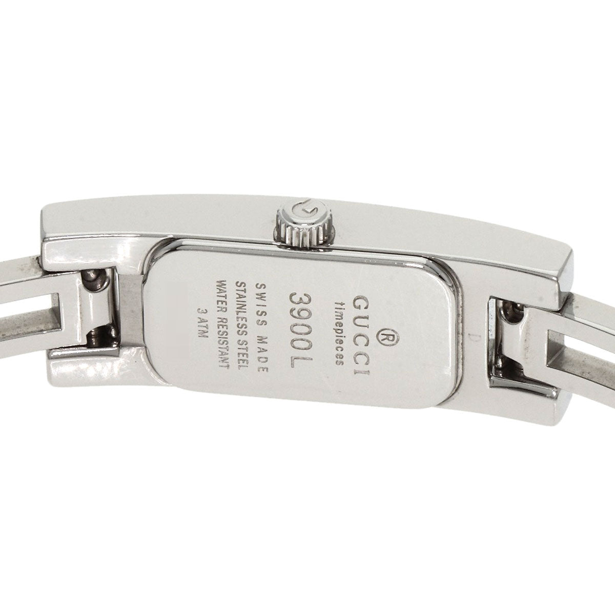 Gucci Watches Quartz 3900L Stainless Steel Silver Square Face Dial Diamond Diamond Dial