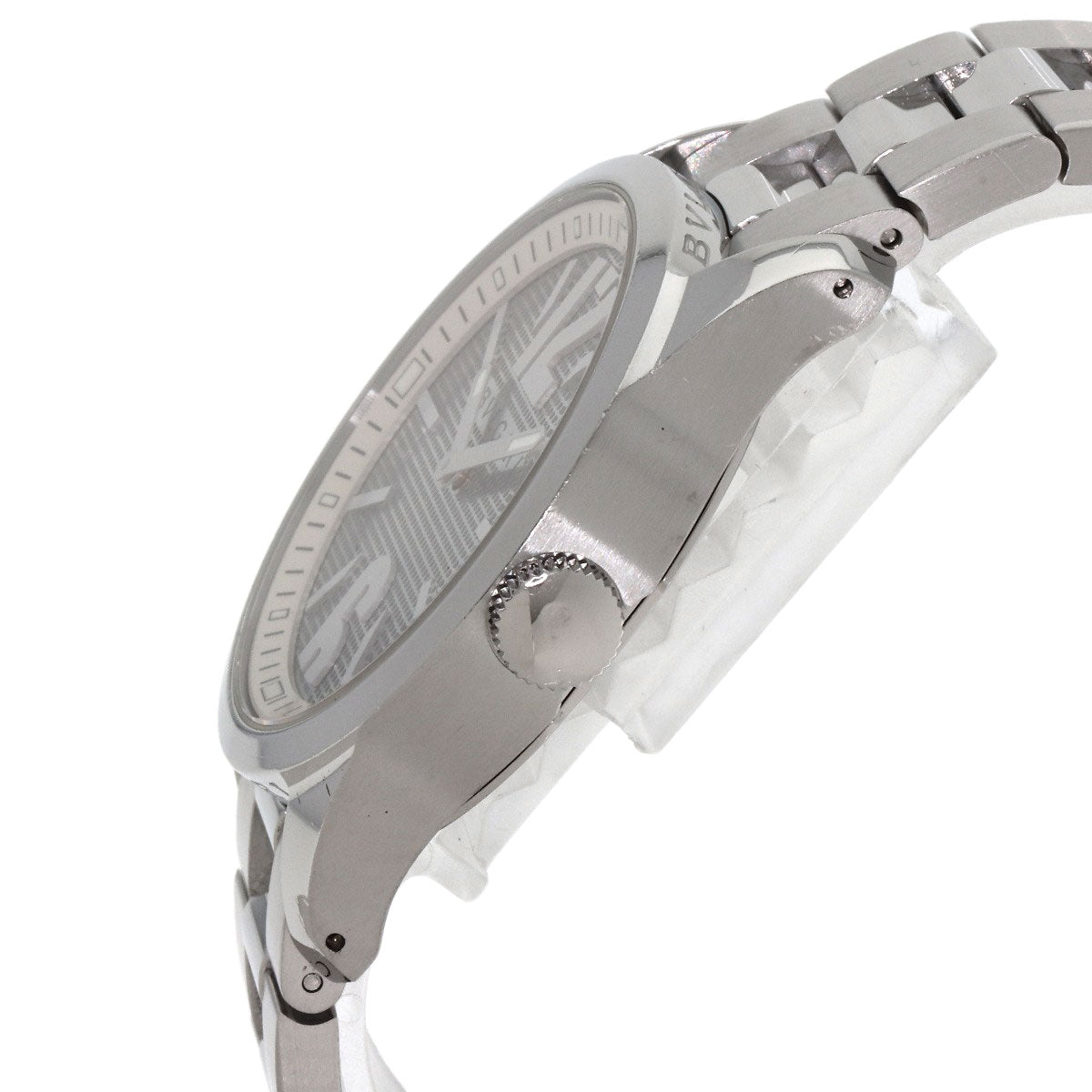 Bvlgari Watches Quartz St37S Stainless Steel Silver Solo Tempo Silver Dial