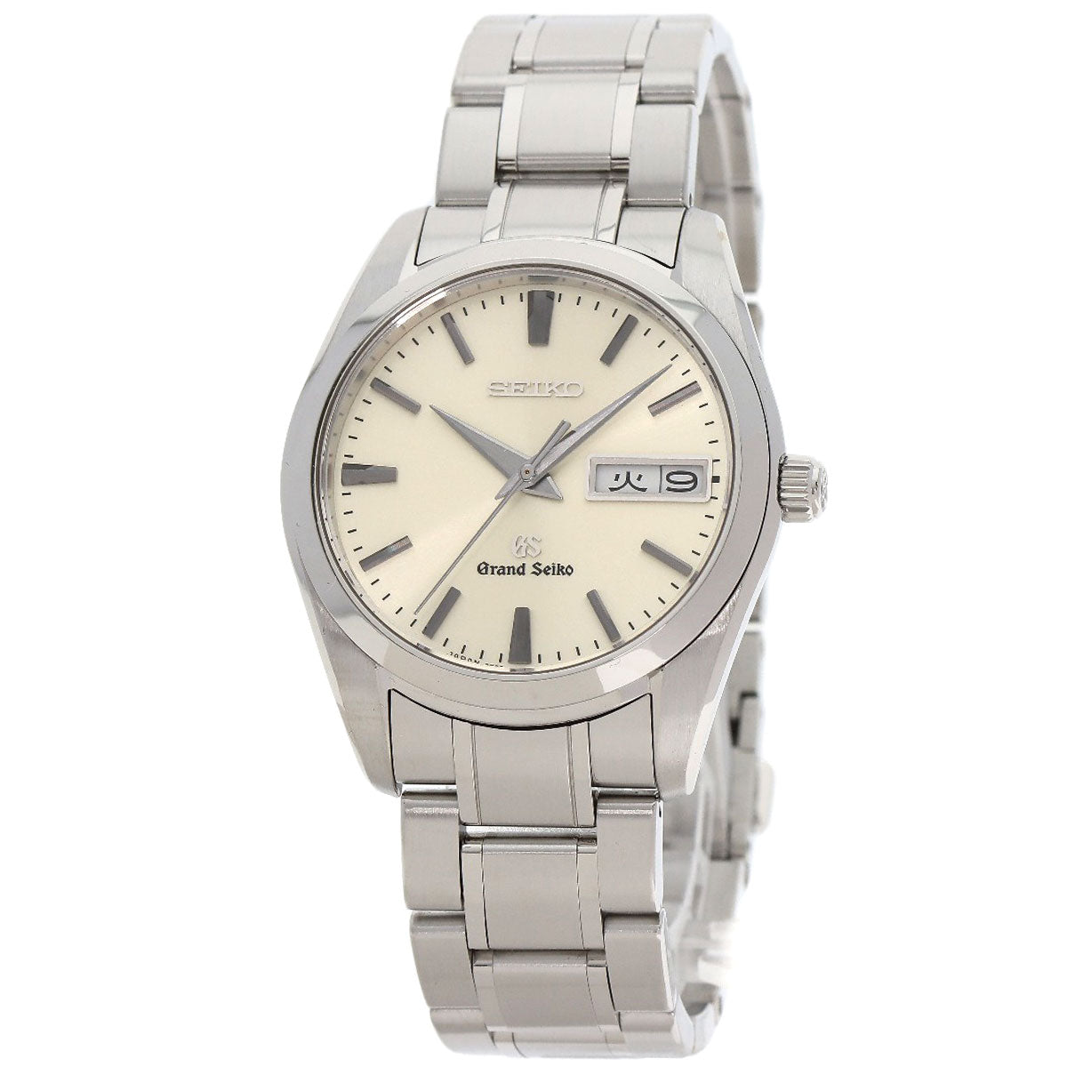 Seiko Watches Quartz Sbgt035 9F83-0Ah0 Stainless Steel Silver Grand Seiko Round Face Silver Dial